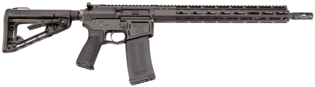 Wilson Combat TRRCRB556168 Recon Tactical 223 Rem/5.56 NATO 30+1 16″ Black Threaded Barrel, Black Armor-Tuff Aluminum Receiver, M-LOK Handguard, Black Synthetic Wilson/Rogers Super Stoc Stock
