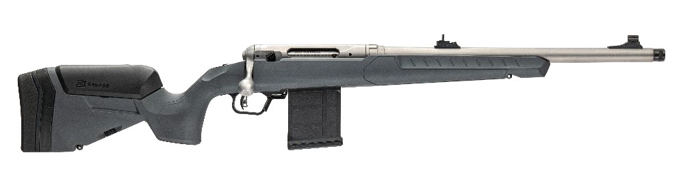 Savage Arms 32507 110 Ridge Hunter 375 Ruger 5+1 18″ Heavy Barrel, Flat Dark Gray Adj LOP Synthetic Stock, Right Hand