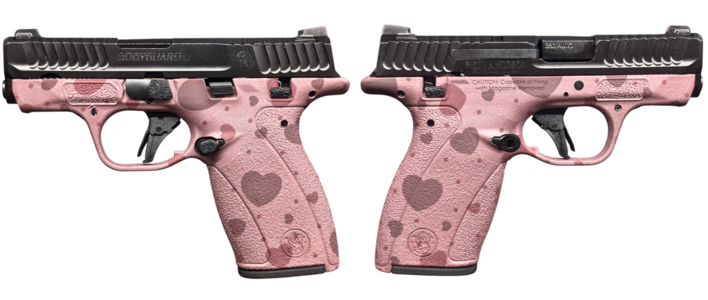 SMITH & WESSON BODYGUARD 2.0 MS BLUSH HEARTS 380ACP 2.75″ 1-10RD 1-12RD