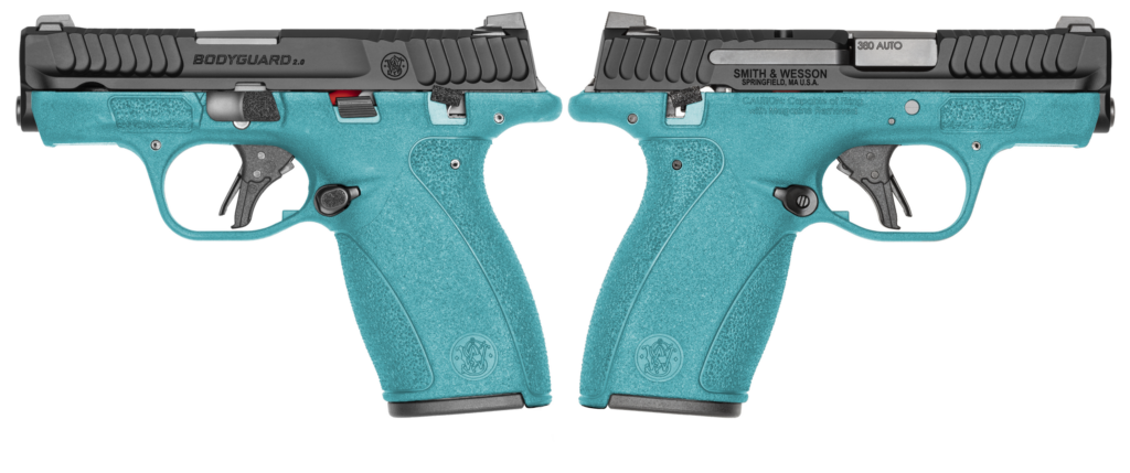 SMITH & WESSON BODYGUARD 2.0 380ACP PISTOL T.S. AZTEC TEAL ORION EXCLUSIVE 1-12RD 1-10RD MAG