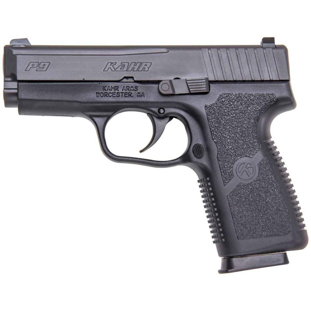 KAHR ARMS P9 WITH DIAMOND BLACK SLIDE W/NS PACKED SOLD AS USED KP9094NAUSED