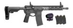 Springfield Armory STV995300BLCV2SBAPAC SAINT Victor Gear Pac 300 Blackout 10+1 9.50" Black Nitride Threaded Barrel, Black Hardcoat Anodize Aluminum Receiver w/ Rail, M-LOK Handguard, Black Polymer SB