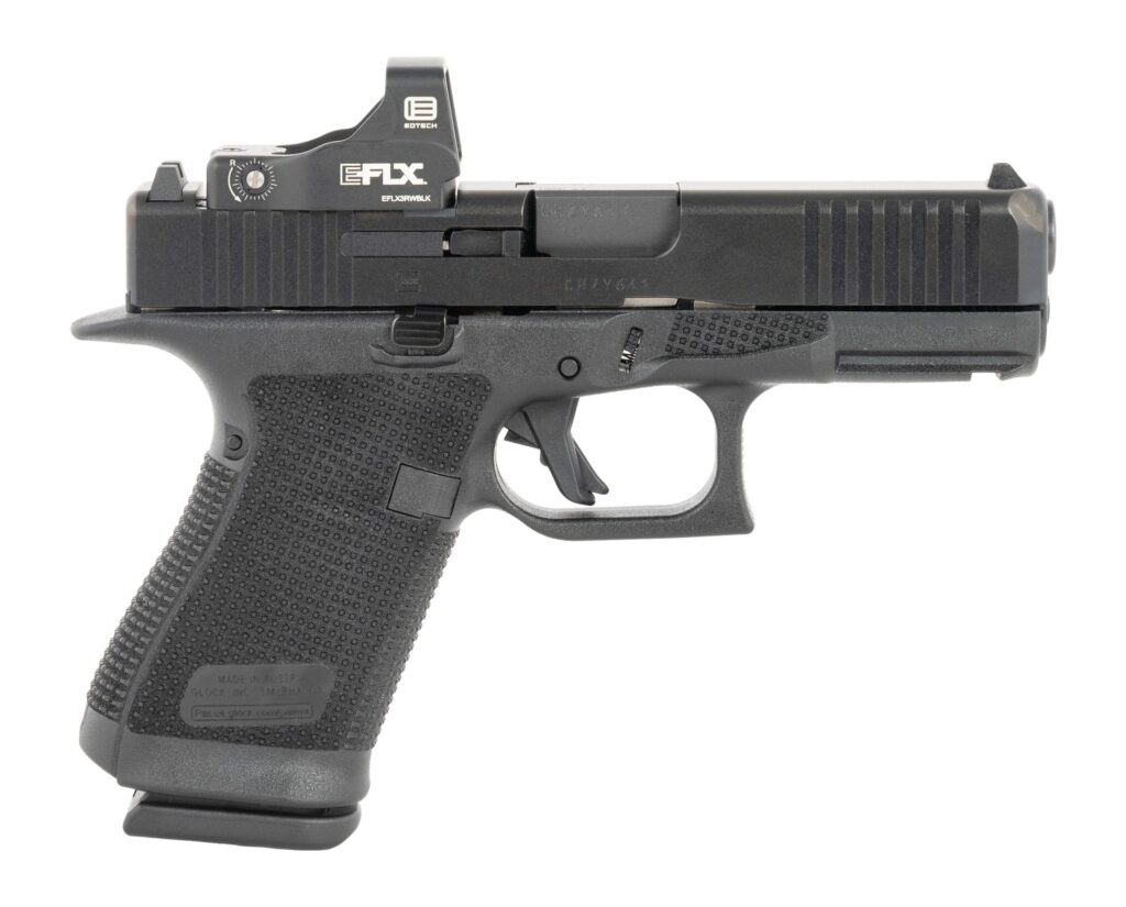 Glock P6195E203 G19 Gen6 w/EOTech 9mm Luger 15+1 4.02″ Threaded Barrel, Steel Optic Ready/Serrated Slide, Polymer Frame w/Accessory Rail, Interchangeable Backstrap Grip, Ambidextrous