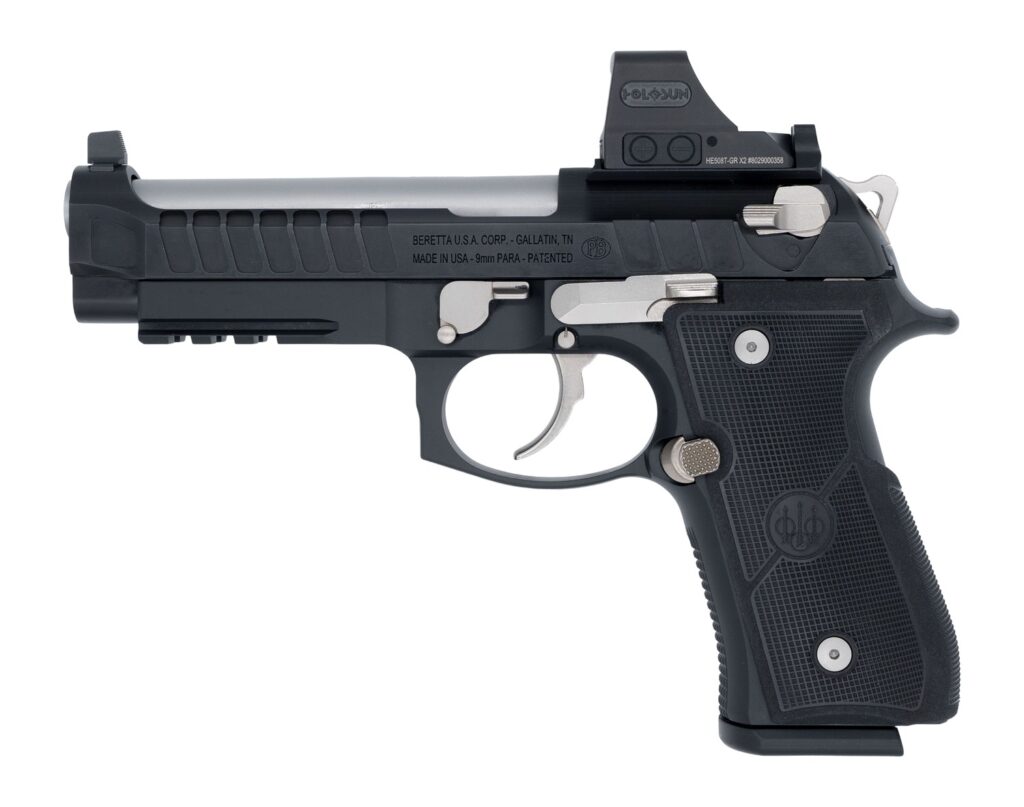 Langdon Tactical Tech 92E2CBRRBS Beretta 92 Elite  Full Size 9mm Luger 18+1 4.70″ Stainless Barrel, Black Nitride Stainless Steel Optic Ready/Serrated Slide, Black Cerakote Aluminum Frame w/Picatinny
