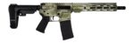 Shark Coast Tactical SCC07107ANOD-P Anime-15 5.56 NATO 30+1 10.50" Black Nitride Threaded Barrel, Aluminum Receiver w/Picatinny Rail, M-LOK Handguard, Polymer SB Tactical SBA3 Brace, Magpul MOE Grip,
