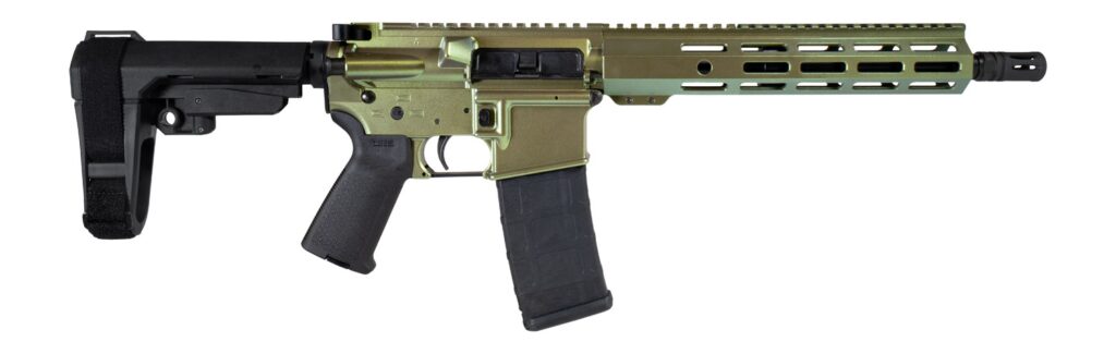 Shark Coast Tactical SCC07138CAI-P Caiman 5.56 NATO 30+1 10.50″ Black Nitride Threaded Barrel, Aluminum Receiver w/Picatinny Rail, M-LOK Handguard, Polymer SB Tactical SBA3 Brace, Magpul MOE Grip, Rig