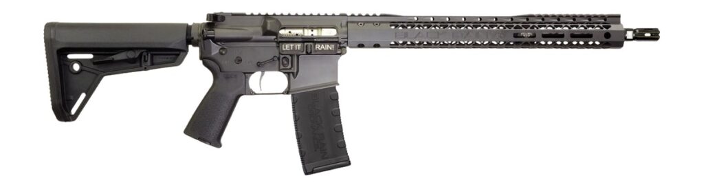Black Rain Ordnance SSP300BLKSMK SSP  300 Blackout 30+1 16″ Black Nitride Threaded Barrel, Smoke Cerakote Aluminum Receiver w/Picatinny Rail, Magpul MOE SL Black Polymer Stock, Black Magpul Grip