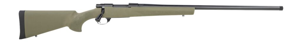 Howa HGR25CRHBG 1500 Hogue 25 Creedmoor 5+1 24″ Matte Black Threaded Steel Barrel, Drilled & Tapped Receiver, Green Hogue OverMolded Synthetic Stock, Right Hand
