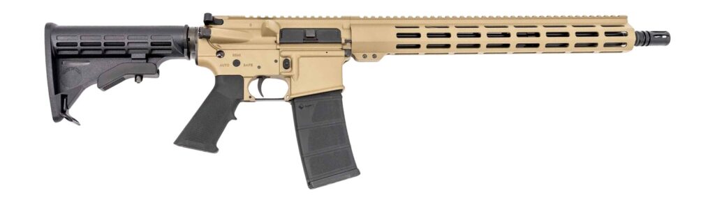 Andro Corp Industries 55616BBFDE ACI-15 Bravo 5.56 NATO 30+1 16″ Black Nitride Threaded Barrel, Flat Dark Earth Aluminum Receiver w/Picatinny Rail, M-LOK Handguard, M4 Black Polymer Stock, A2 Grip, Am