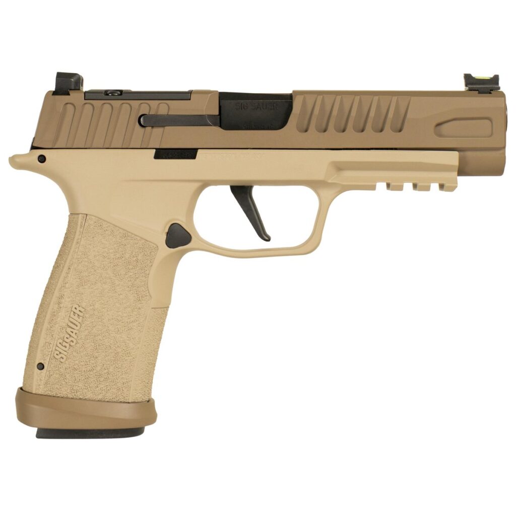 Sig Sauer P365 Fuse Two-Tone Tan Handgun 9mm Luger 21(2)&17(1)rd Magazines 4.3″ Barrel LXG Front Optic Sight
