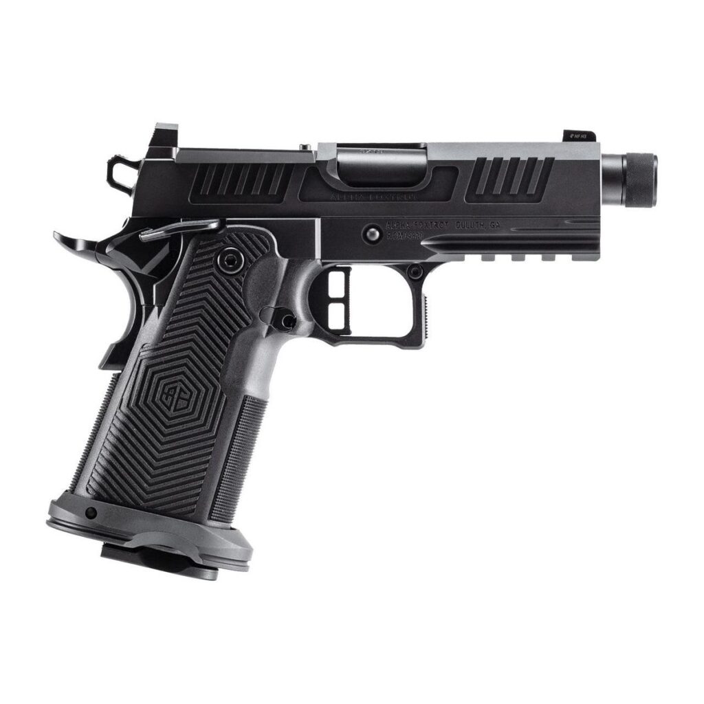 Alpha Foxtrot AF1911-Romulus Handgun 9mm Luger 17rd (1) & 20rd (1) Magazine 3.5″Threaded Barrel Black MOS Cut