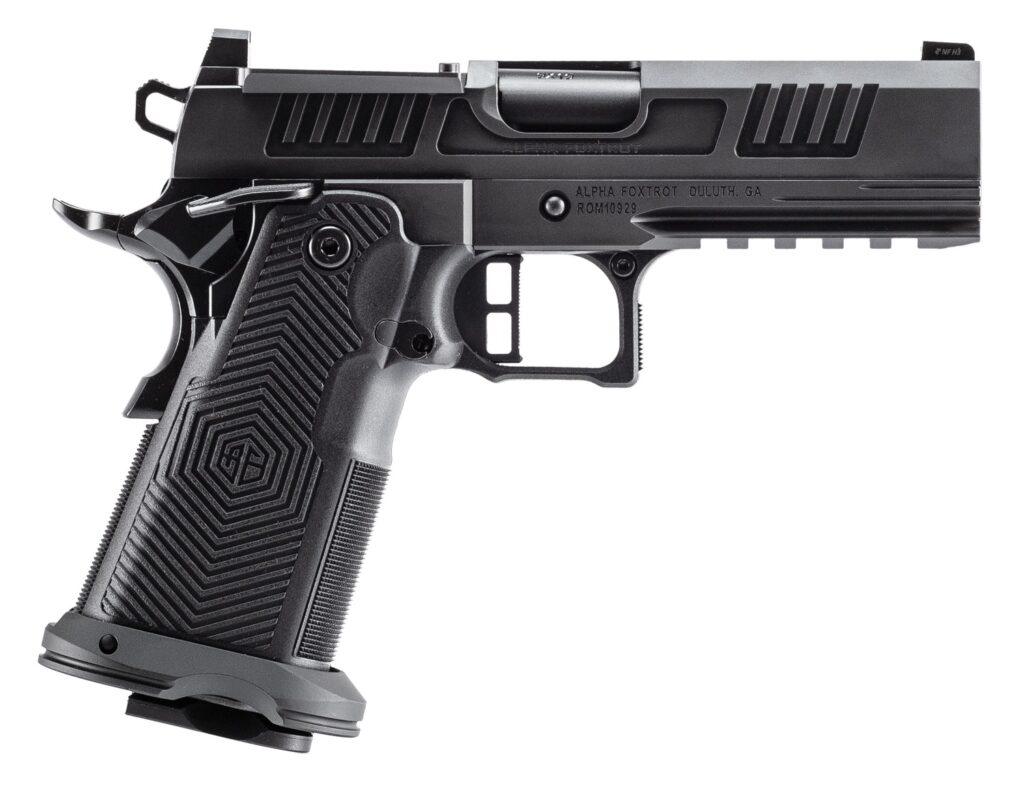 Alpha Foxtrot AA39X4CID-XDBK13 AF1911 Romulus 45 ACP 13+1 4.25″ Black DLC Stainless Steel Bull Barrel, Optic Ready/Serrated Slide & Frame w/Beavertail & Picatinny Rail, RMR/RMSc Footprint
