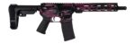Shark Coast Tactical SCC07053ANBCHY-P Anime-15 5.56 NATO 30+1 10.50" Black Nitride Threaded Barrel, Black Cherry Cerakote Aluminum Receiver w/Picatinny Rail, Polymer SB Tactical SBA3 Brace, Magpul MOE