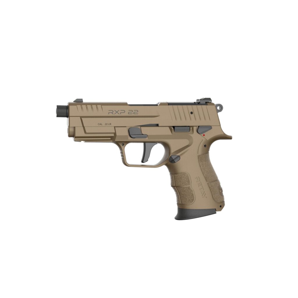 Retay RXP22 Handgun .22 LR 13rd (1) & 18rd (1) Magazines 4″ Threaded Barrel FDE