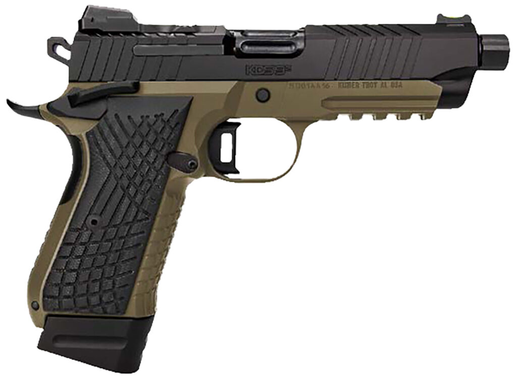 Kimber Mfg.,inc 3100023 KDS9C TFS 9mm 15+1 18+1 4.60″ FDE/Black Front and Rear Serrations Stainless Steel G-10 Grip