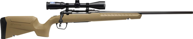 SAVAGE AXIS 2 XP 350 LEGEND LH – 18″ COMPACT W/3-9X40 MATT/FDE
