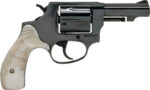 HERITAGE ROSCOE 38SPL 3" - FIXED BLACK WHITE PEARL GRIP