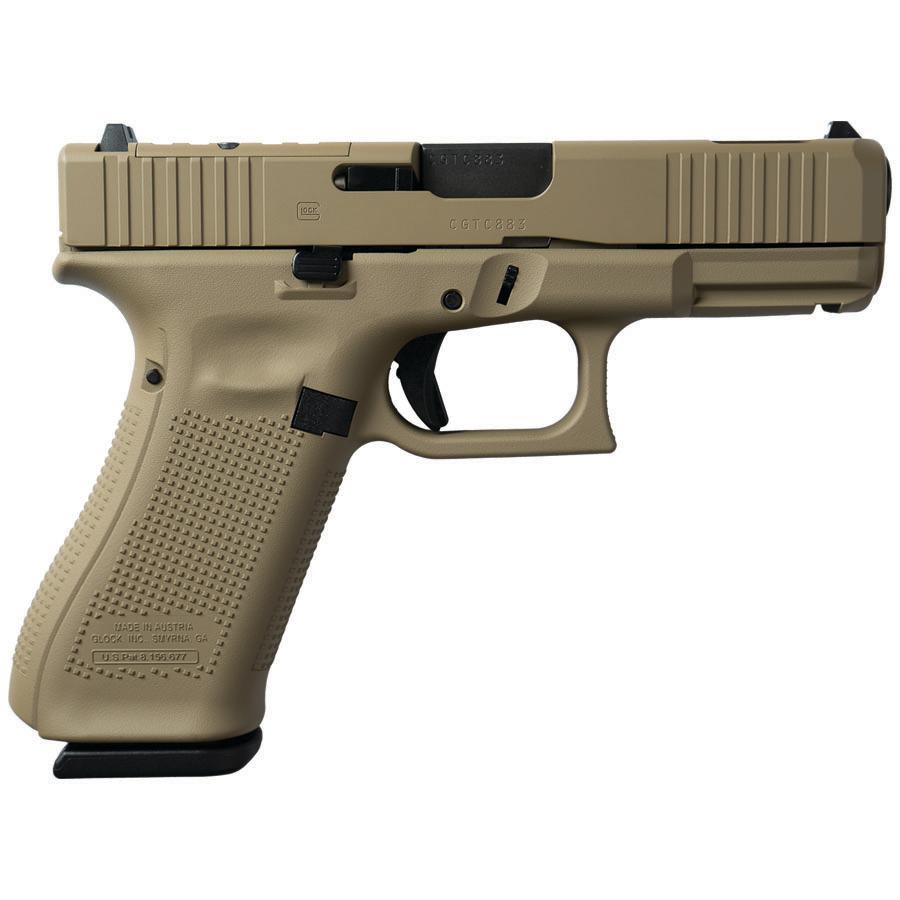 Glock V-Series Optic Ready Model 45 Handgun 9mm Luger 17rd Magazines (3) 3.7″ Ported Barrel FDE Cerakote Austria