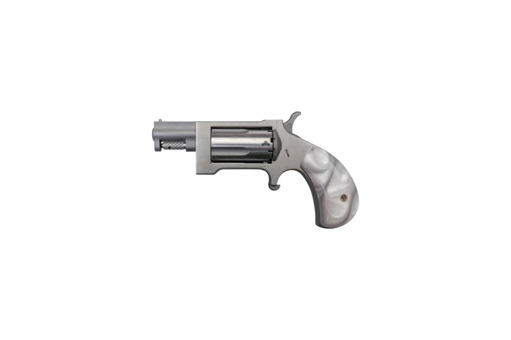 NAA SWING-OUT 22 WMR 1.5IN BARREL 5RD SS WHITE PEARL GRIP NAA-SW-GPW
