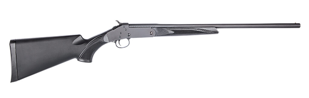Stevens 19202 301  Compact 410 Gauge Break Open 3″ 1rd 22″ Matte Black Single Shot Barrel, Matte Black Carbon Steel Receiver, Fixed Matte Black Synthetic Stock, Ambidextrous