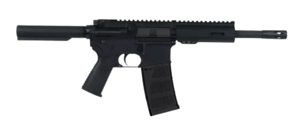 BEAR CREEK ARSENAL .300 B/O PISTOL 8.5″ BARREL W/ MLOK RAIL 1-30RD MAG ADJSTBLE TUBE