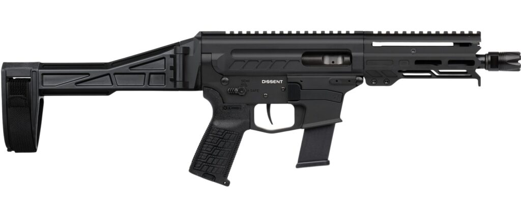 CMMG 45A250F-AB Dissent MKG 45 ACP 13rd 6.50″ 5.5″Proprietary Handguard 7075-T6 Aluminum CMMG Zeroed Grip