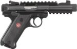 RUGER MARK IV TACTICAL 22LR – 4.40″ ADJ. THREADED BBL SYN. - View 1