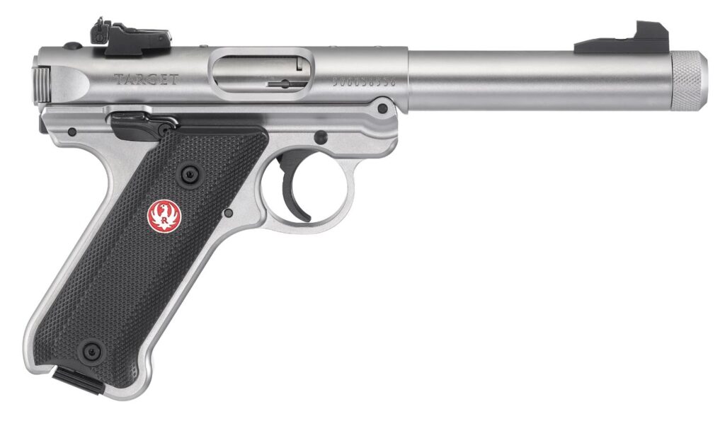 RUGER MKIV TARGET 22LR 5.5″ SS TB