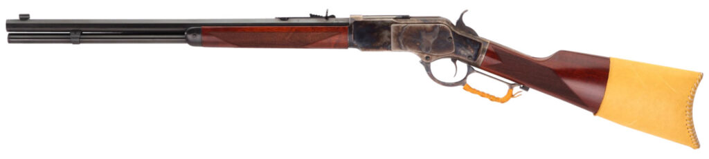 Taylors & Company 550240COM 1873 Comanchero 45 Colt (LC) Caliber with 10+1 Capacity, 18″ Blued Barrel, Color Case Hardened Metal Finish & Walnut Straight Stock Right Hand (Full Size)
