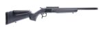 CVA CR4449 Scout  25 Creedmoor 1rd 16.50" Matte Blued Threaded Barrel & Receiver w/DuraSight Rail, Stealth Gray Synthetic Stock