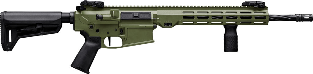 Maxim Defense MXM49684 MD10 L 308 Win 20+1 16″ Fluted Barrel, Bazooka Green Cerakote Finish, M-LOK Handguard, Black Magpul Furniture, SL-K Stock, MVG Grip, MBUS Sights, Blackout Defense Flat Trigger
