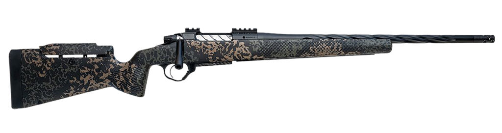 Seekins Precision 0011710225-F Havak PH3 6.5 Creedmoor 24″ Black Fluted Threaded Barrel, Black Picatinny Rail Steel Receiver, Adj Cheek Riser Woodland Shadow Synthetic Stock