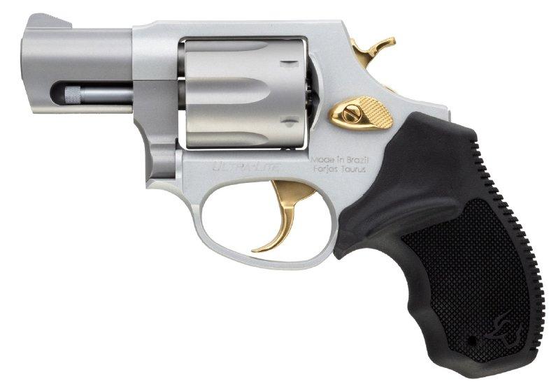 Taurus 856 Ultra Lite .38 Spl(+P) 6rds 2″ Barrel Stainless w/Gold Accents