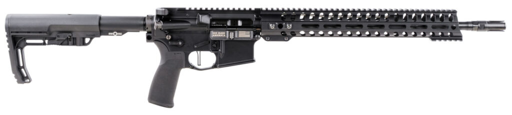 Patriot Ordnance Factory 01648 Minuteman Direct Impingement *CA Compliant 5.56x45mm NATO 16.50″ 10+1 Black Hard Coat Anodized 6 Position MFT Stock