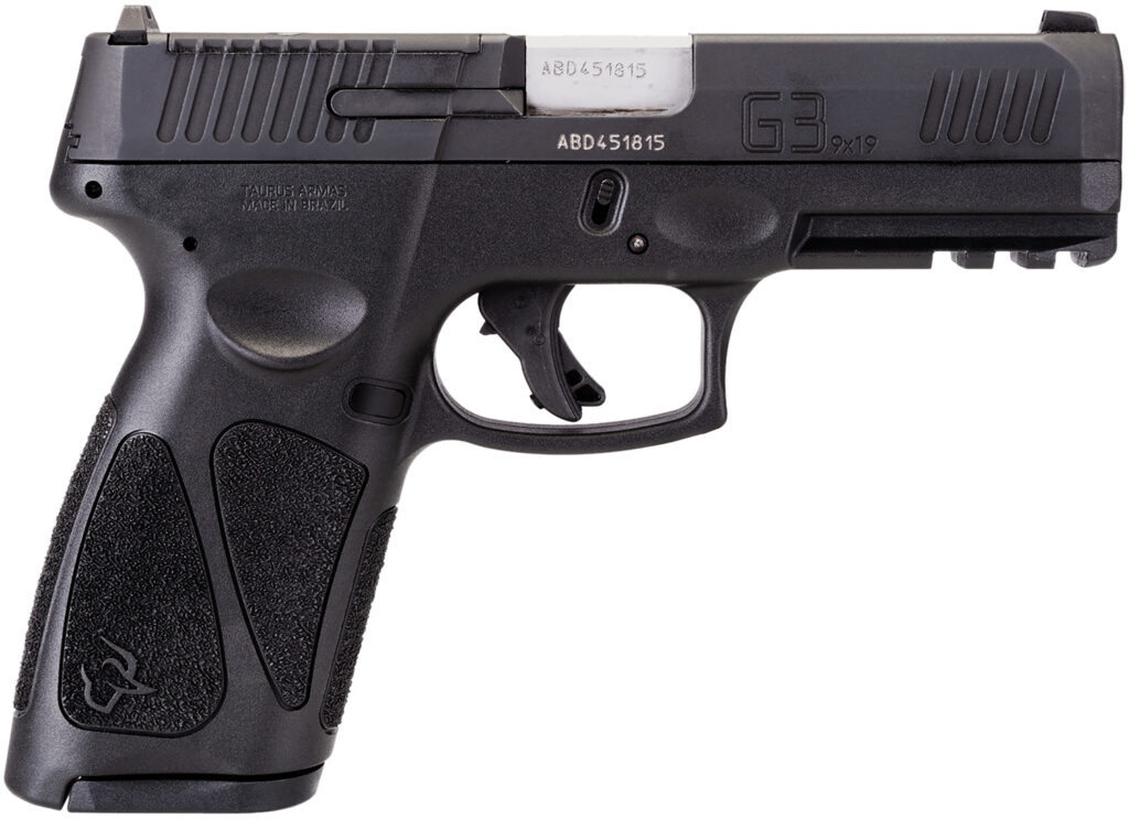 Taurus 1G3P94117 G3 T.O.R.O. Full Size 9mm Luger 17+1 4″ Matte Stainless Steel Barrel, Matte Black Tenifer Optic Ready/Serrated Slide, Black Polymer Frame w/Picatinny Rail, Black Polymer Grips