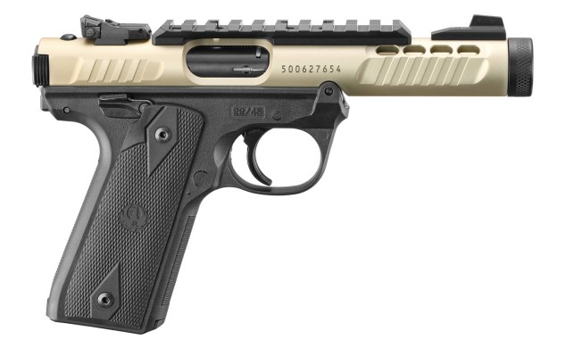 RUGER MARK IV 22/45 LITE 22LR 4.4IN BARREL 10RD CHAMPAGNE 43955
