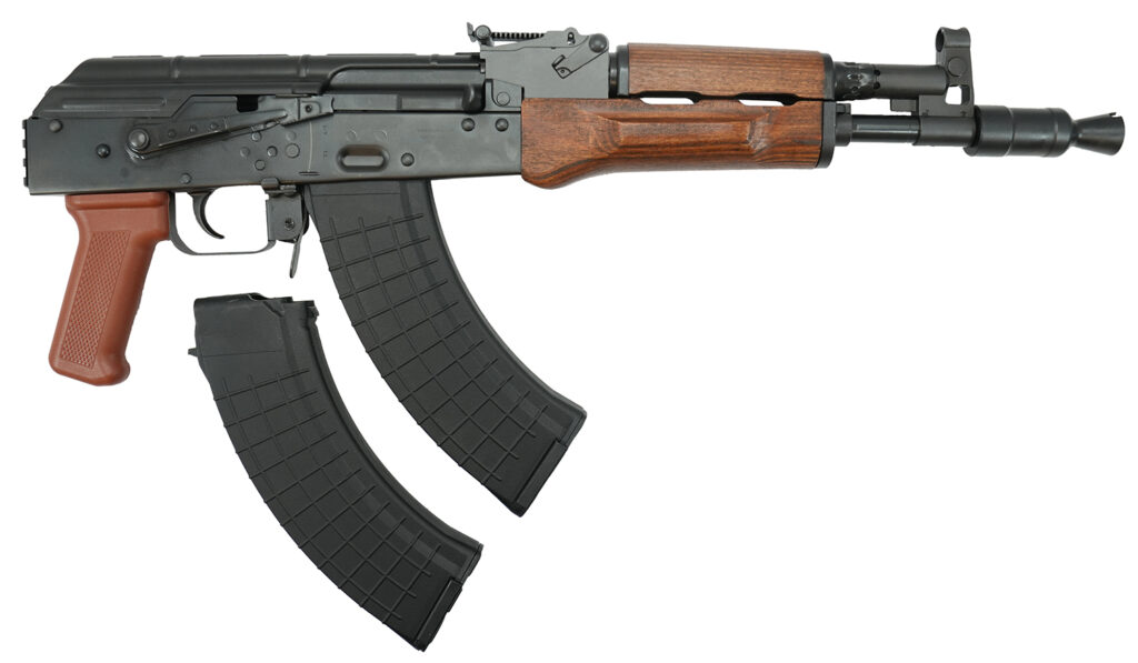 Pioneer Arms AK0031FTPROW Hellpup Pro 7.62x39mm 30+1 11.73″ Black Threaded Barrel, Receiver w/Black Side Mounted Optic Rail, Rear Picatinny Rail, Wood Forend, Wood Grip, Right Hand