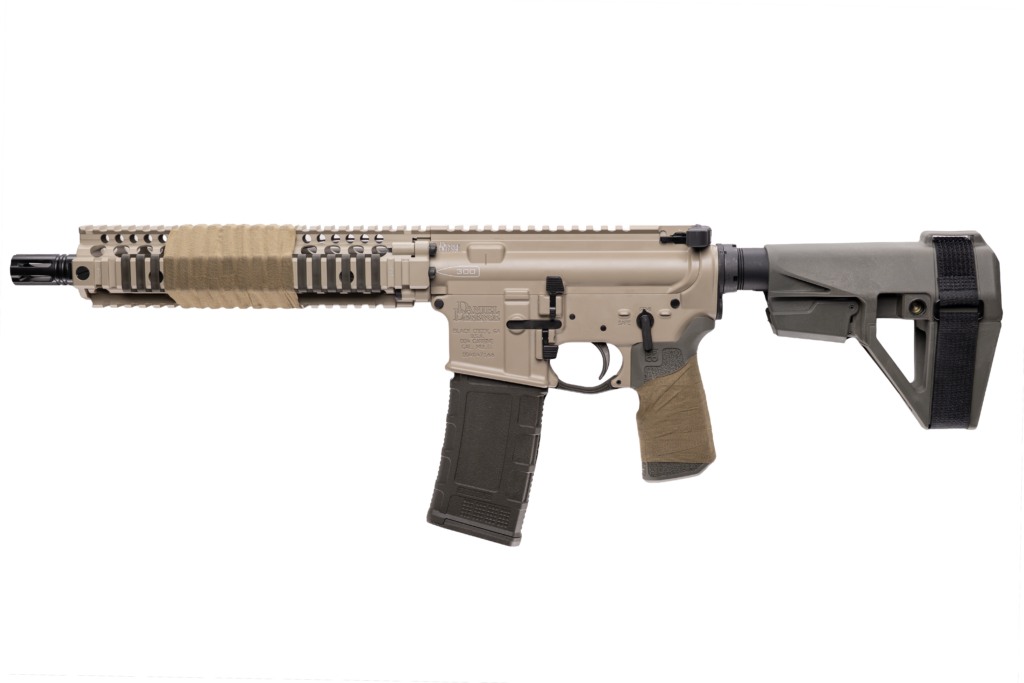 DANIEL DEFENSE MK18 ELITE 300BLK PISTOL 10.3″ FDE/ODG SB TACTICAL BRACE 1-30RD MAG