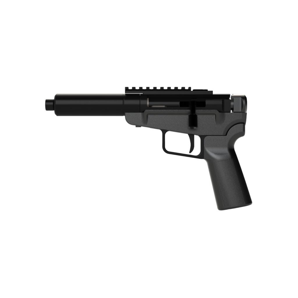 Dark Mountain Stowaway Handgun 9mm Luger Single Shot 5″ 1/2×28 Threaded Barrel Black