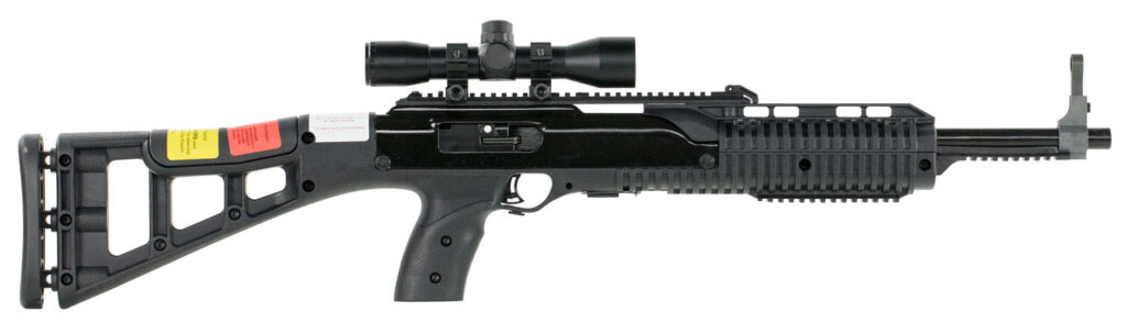 Hi-Point 4595TS4X32 4595TS Carbine 45 ACP Caliber with 17.50″ Barrel, 9+1 Capacity, Black Metal Finish, Black All Weather Molded Stock & Black Polymer Grip Right Hand