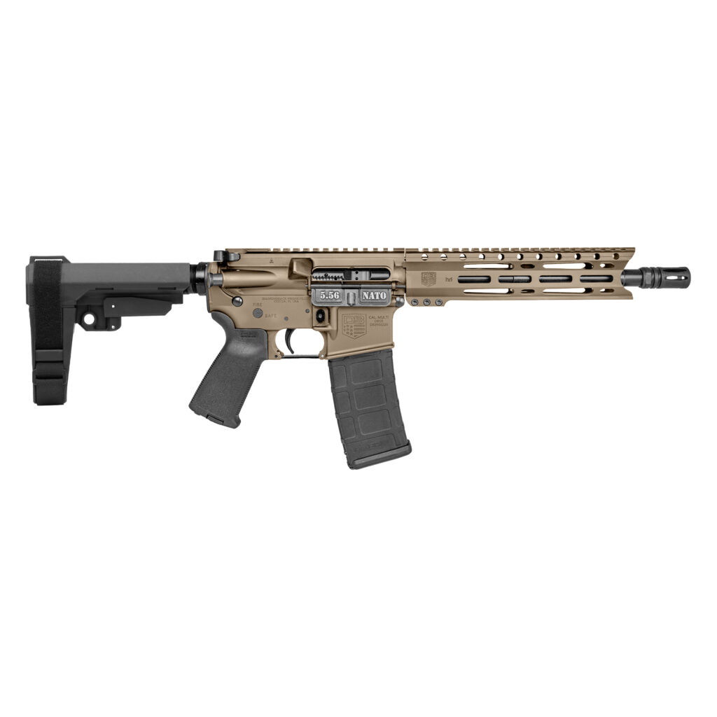 DIAMONDBACK FIREARMS DB-15 PIST 5.56MM FDE 10″ SBA3