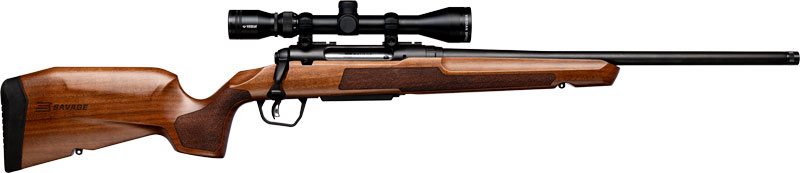 SAVAGE AXIS 2 XP 270 WIN 20″ – THREADED W/3-9X40 BLK/HARDWOOD
