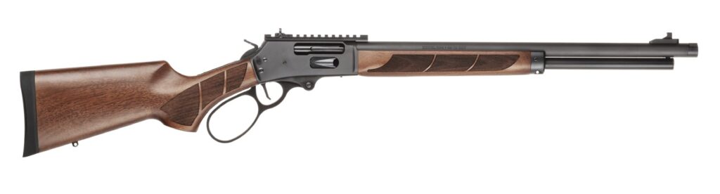 Smith & Wesson 1854 1854 America 250 45-70 Gov 6+1 20″ Black Armornite Threaded Barrel, Engraved Black Armornite Stainless Steel Receiver w/Picatinny Rail, Walnut Forend & Fixed Stock