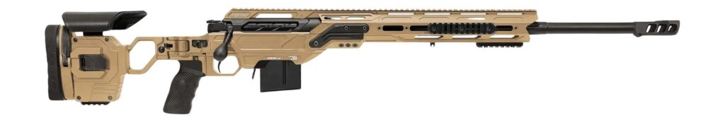 Cadex Inc CDXMCKRKN6524BR20I2B1N CDX-MC Kraken 6.5 Creedmoor 10+1 24″ Black DLC Match Grade Threaded Barrel, Hybrid Tan Receiver w/Picatinny Rail, M-LOK Handguard, Hybrid Tan Adjustable Folding Buttst