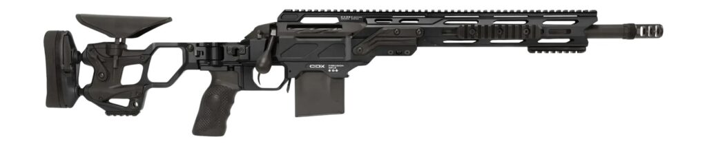Cadex Inc CDXSSCOV308165CP20I2E1 CDX-SS Seven S.T.A.R.S. Covert Compact 308 Win 10+1 16.50″ Black DLC Fluted Threaded Barrel, Black Cerakote Receiver w/Picatinny Rail, M-LOK Handguard, Black Folding S