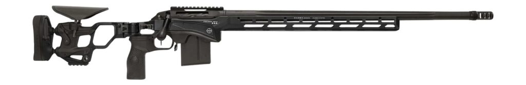 Cadex Inc CDXSSPRO6526CP20I2B1N CDX-SS Seven S.T.A.R.S. Pro 6.5 Creedmoor 10+1 26″ Black DLC Fluted Threaded Barrel, Black Cerakote Receiver, ARCA Rail,  M-LOK Handguard, Black Adjustable Folding Butt