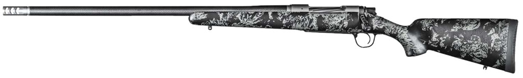 Christensen Arms 8010632000 Ridgeline FFT 7mm PRC 3+1 22″ Carbon Fiber/Threaded Barrel, Stainless Steel Cerakote Rec, Black with Gray Accents Stock (Left Hand)