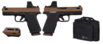 RUGER RXM 9MM PISTOL 4" TACPAC BLACK/TAN, OSIGHT OPTIC, DRAGO BAG, 2-15RD MAGS