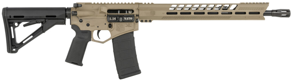 Diamondback DB1731K061 DB15  5.56x45mm NATO 16″ 30+1 Flat Dark Earth Adjustable Magpul CTR Stock Black Magpul MOE K2 Grip with Black Gold Lower