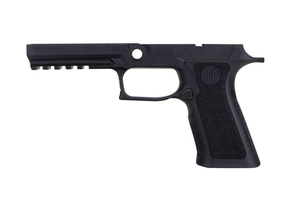 Sig Sauer GRIPMODXF943LGBLK P320 Grip Module X-Series (Large Size Module), 9mm Luger/40 S&W/357 Sig, Black Polymer, Fits Full Size Sig P320 (4.70″)